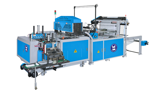 5 fold Garbage Bag Making Machine in Flat Bag style