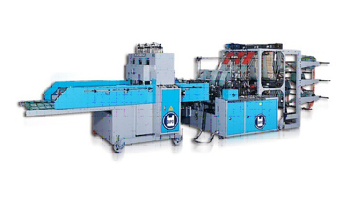 Double Layer High Speed Servo Multi Line Flat Bag & T-Shirt Bag Making Machine